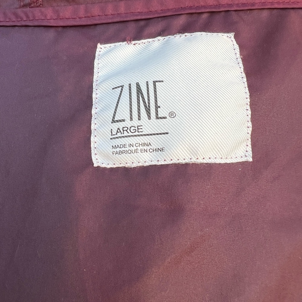 Zine Clothing Women’s Burgundy Hooded Bomber Jacket - Picture 5 of 5